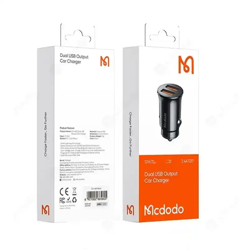 شارژر فندکی مک‌دودو Mcdodo CC-660 Car Charger